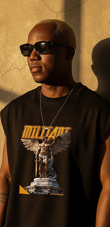 Frame 12 SLEEVELESS MILITANT ANGEL T-SHIRT